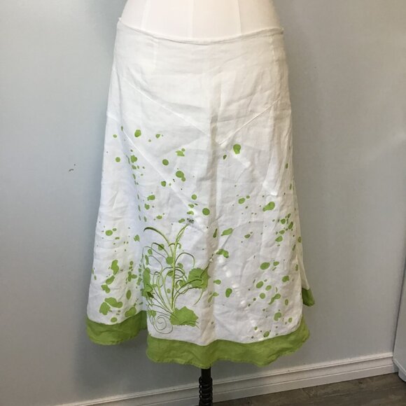 Gilani Linen A-Line Skirt Size 12 - Picture 1 of 13